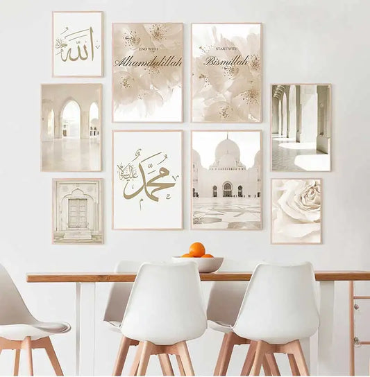 Islamic Mosque Morocco Door Canvas Wall Art | Bohemian Print Canvas Wall Art Peaceful Pleasures Health and Wellness