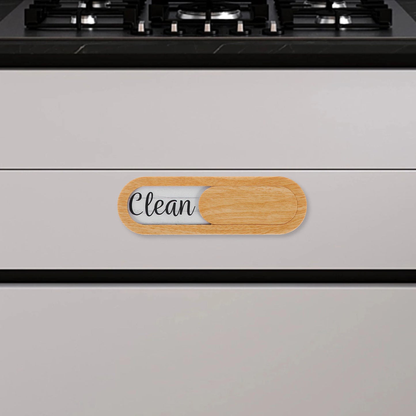 Dishwasher Clean Signboard Dishwasher Magnet Clean Dirty Sign Dishwasher Slide Remind Board Clean Indicator Home Decor Supply Peaceful Pleasures Health and Wellness