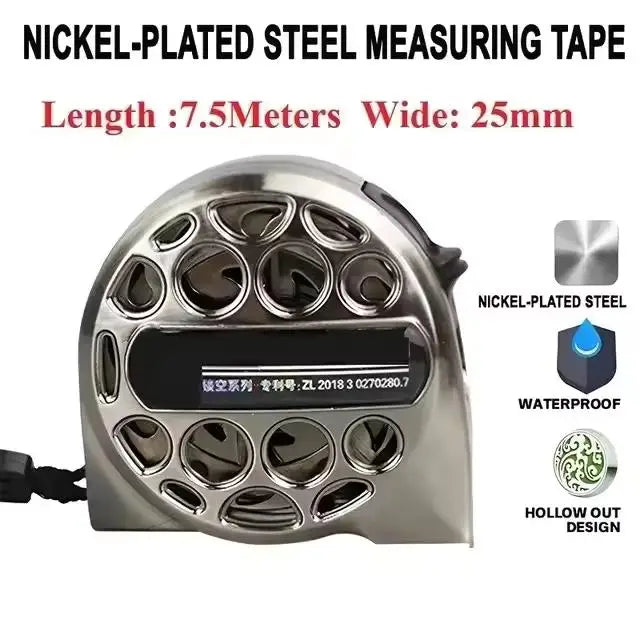 NEW High-quality 3/5/7.5m steel tape measure hollowed out is waterproof,fall-resistant,rust-resistant and corrosion-resistant Peaceful Pleasures Health and Wellness T180-7.5X25