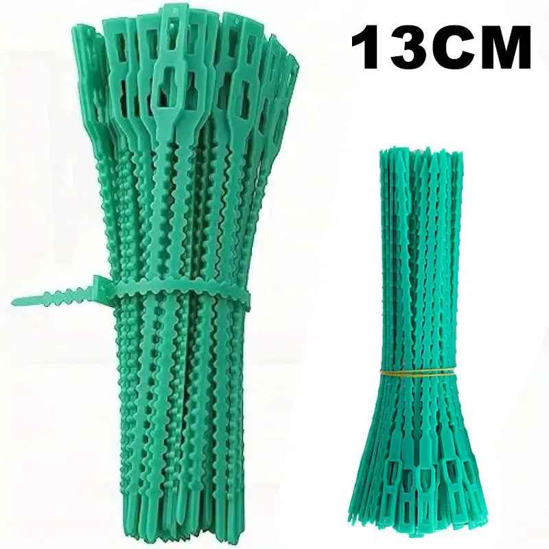 100Pcs Adjustable Green Plant Ties | Flexible Garden Twist Ties Garden Plant Ties Peaceful Pleasures Health and Wellness 100Pcs-13cm