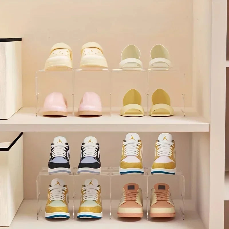 Vertical Shoe Rack Organizer 2/4 Pack – Space-Saving Storage