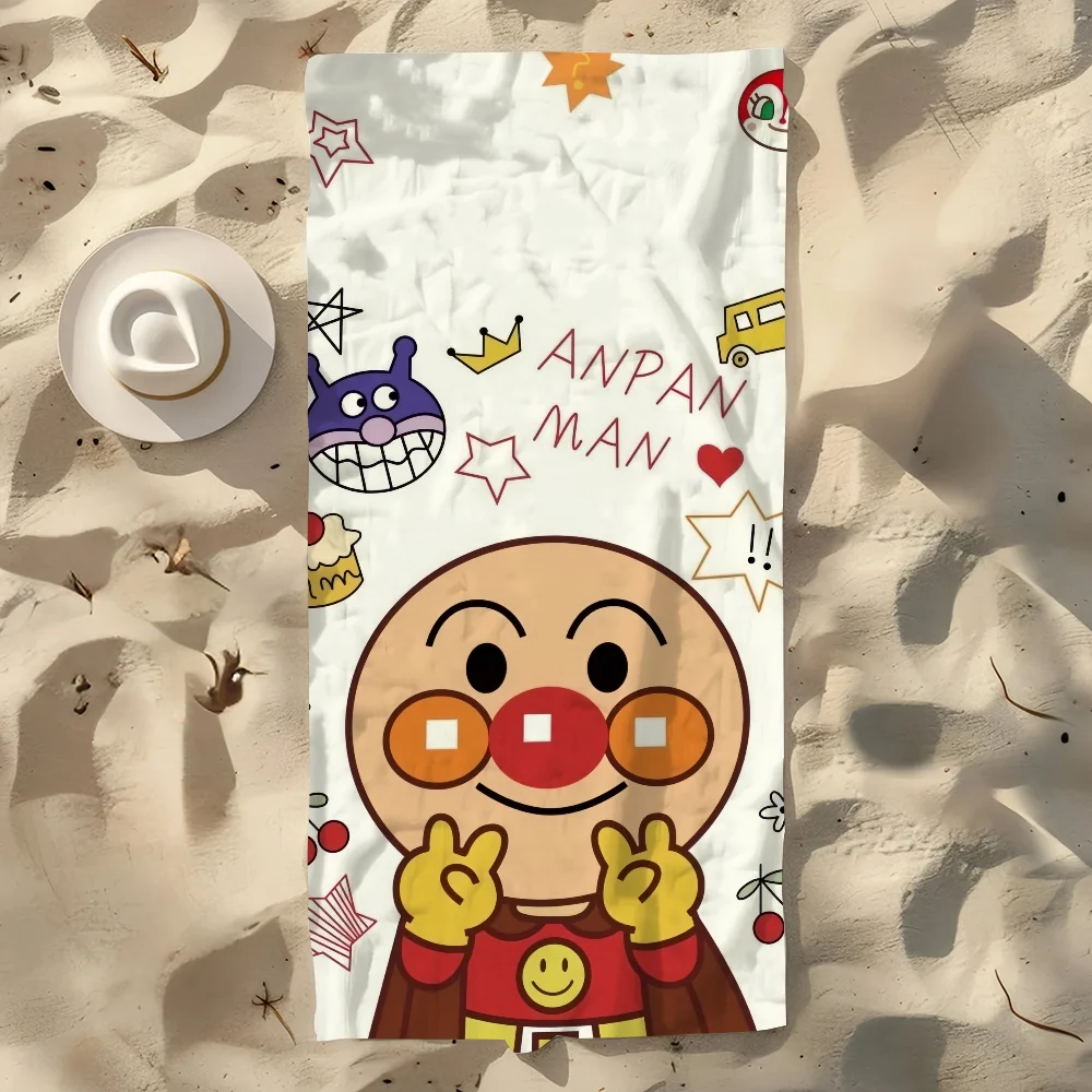 Anpanman Cartoon Quick-Dry Beach Towel | Soft Pool & Travel Quick-Dry Beach Towel Peaceful Pleasures Health and Wellness