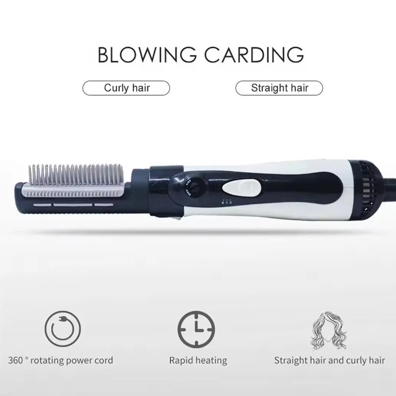Hair Dryer and Hot Air Brush Professional Negative Ionic Ceramic Volumizer Styler Lightweight One Step Blow Brush Styling Tool Peaceful Pleasures Health and Wellness