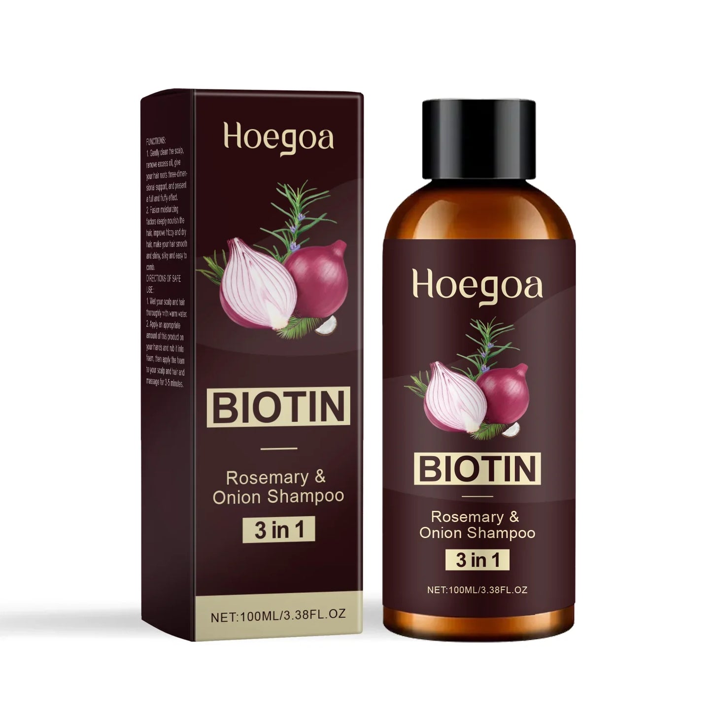 HOEGOA Red Onion Shampoo – Scalp Repair & Anti-Dandruff