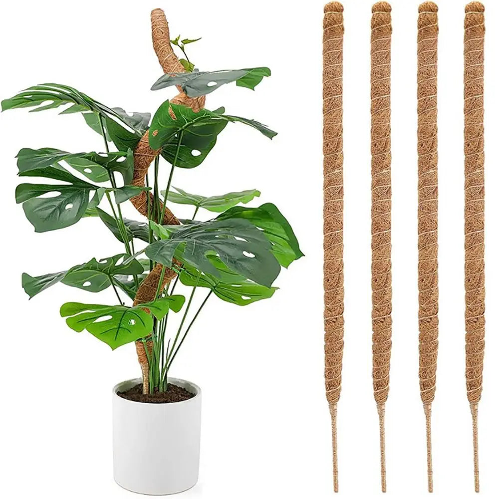 1Pcs Coconut Shell Moss Palm Cane Coir Totem Poles Gardening Coconut Rod Stretch Plant Climbing Frame Bendable 60/110cm Peaceful Pleasures Health and Wellness
