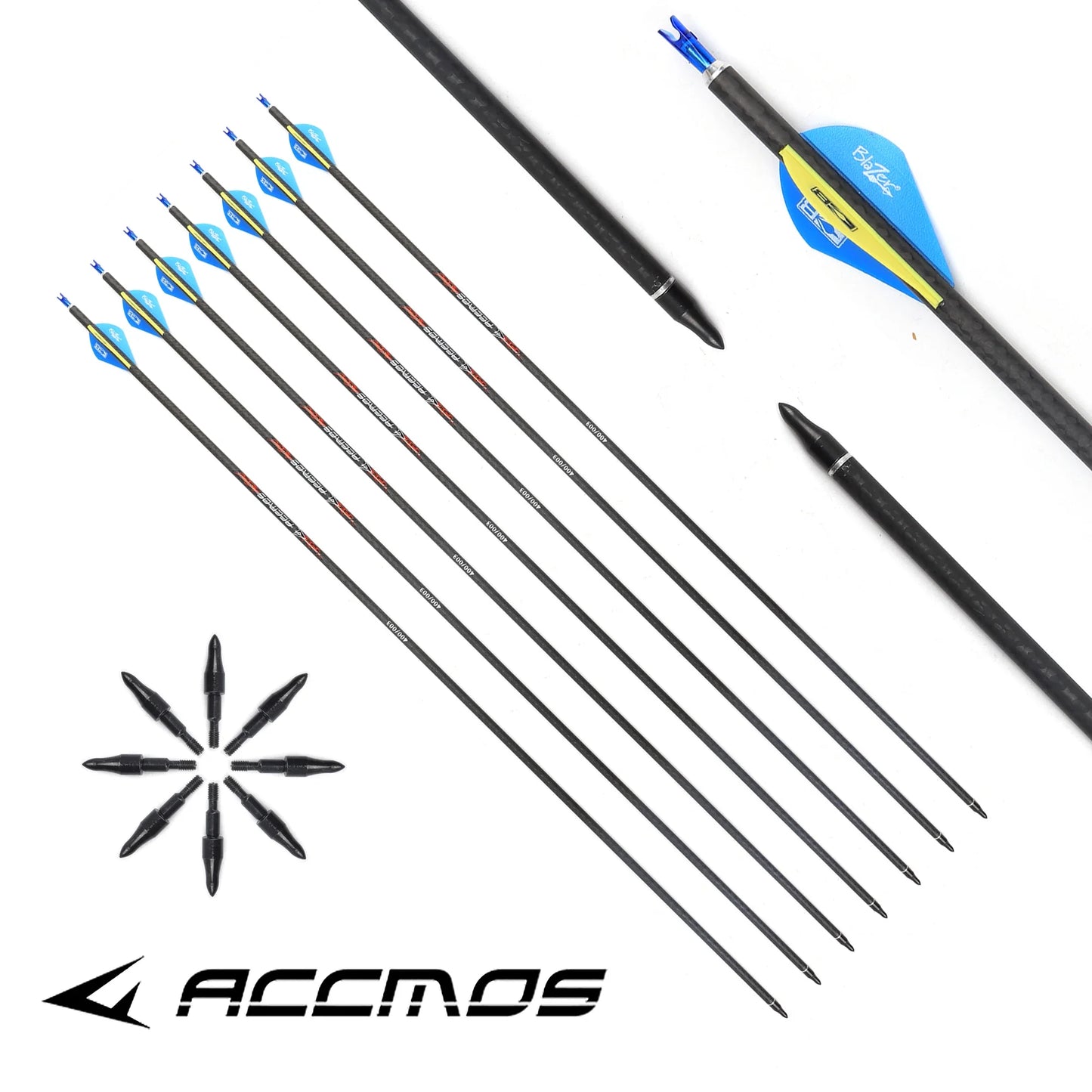 6 ID 3K Weave Pure Carbon Arrows Spine 200 250 300 350 500 600