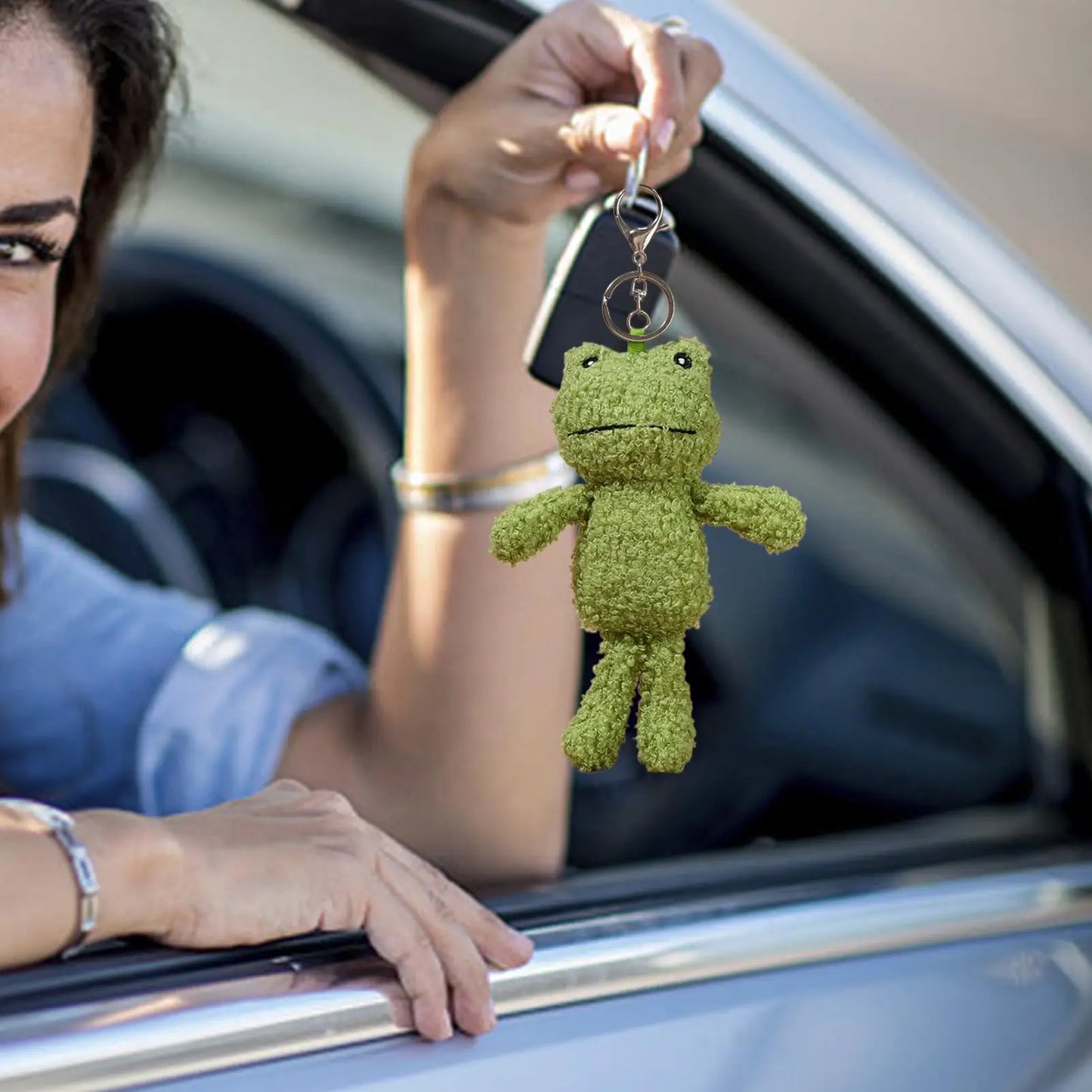 Cute Plush Frog Keychain – Gift for Kids, Students & Teachers Plush Keychain Peaceful Pleasures Health and Wellness