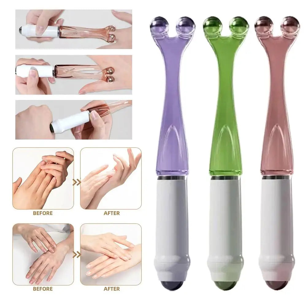 Finger Massager Multifunctional Joint Care Relieve Soreness Snail shaped Steel Magnetic Bead Finger Joint Acupoint Massager Roll Peaceful Pleasures Health and Wellness