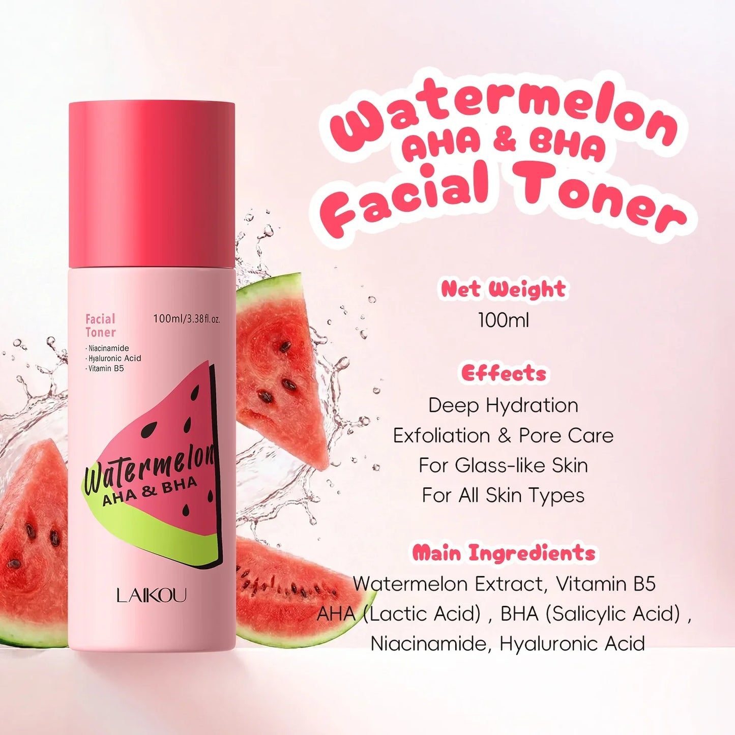 LAIKOU Sakura Face Toner 100ml – Brightening & Hydrating
