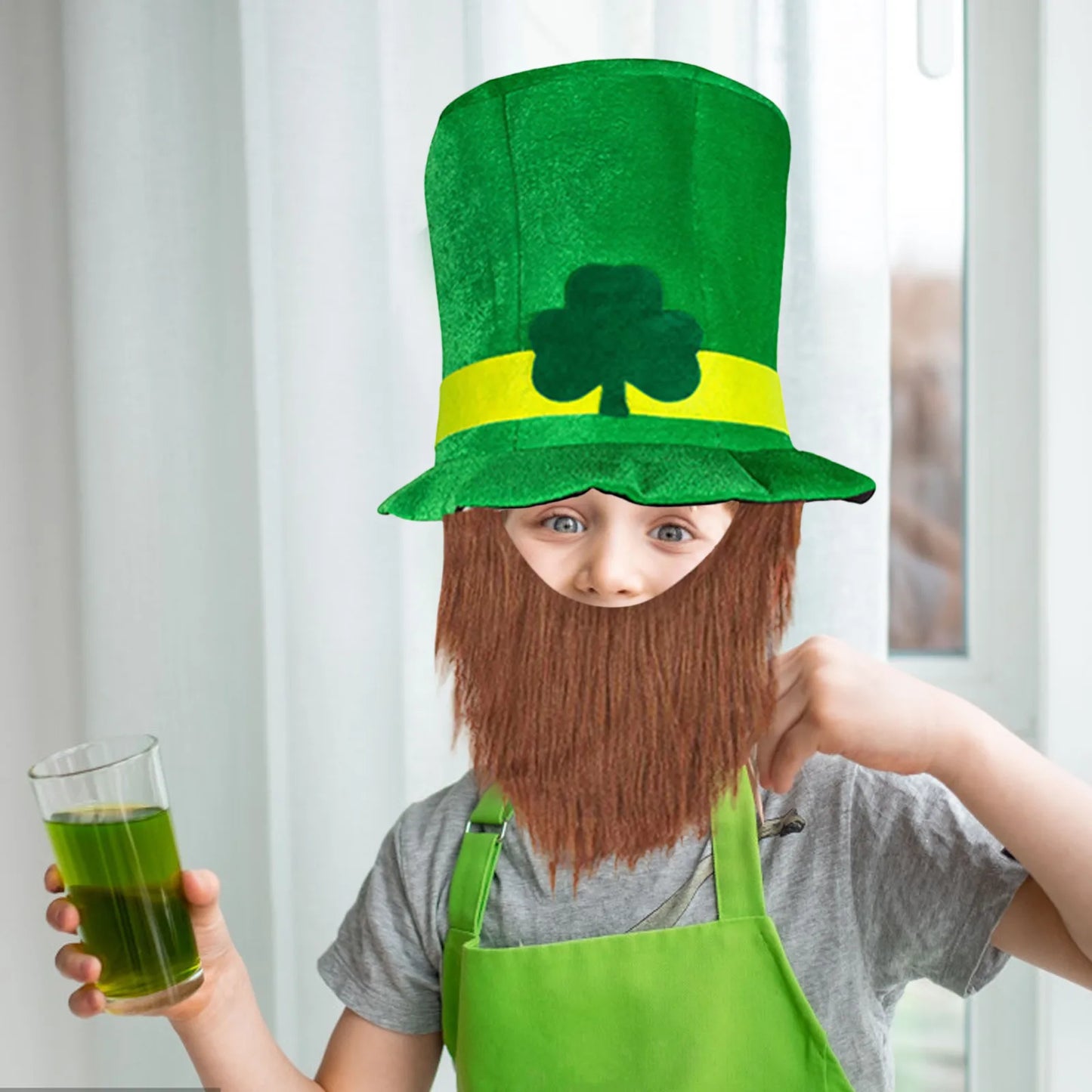 Green Leprechaun Stovepipe Hat – St. Patrick's Day Irish Top Hat