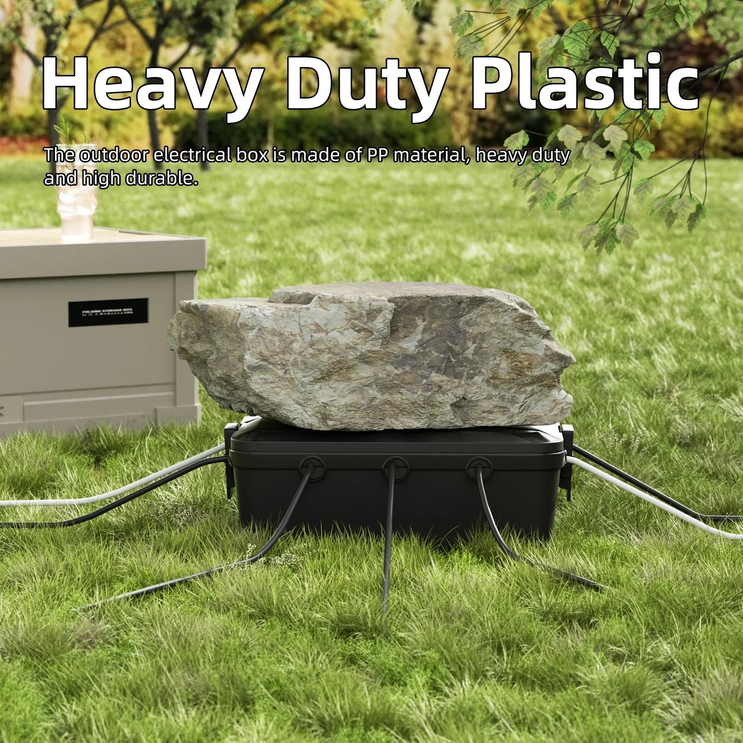 Outdoor Electrical Box | Waterproof Extension Cord Cover Peaceful Pleasures Health and Wellness