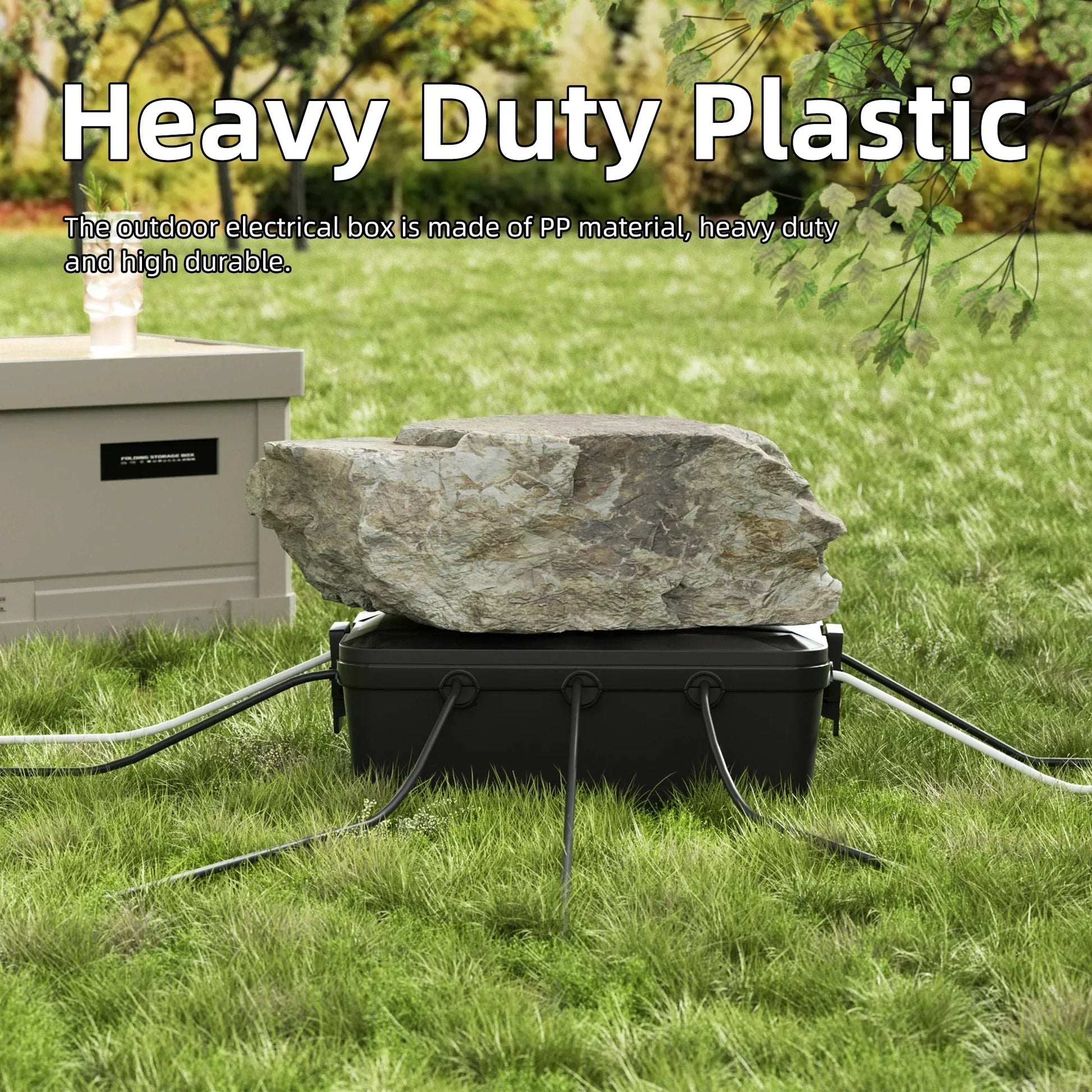 Outdoor Electrical Box | Waterproof Extension Cord Cover Peaceful Pleasures Health and Wellness