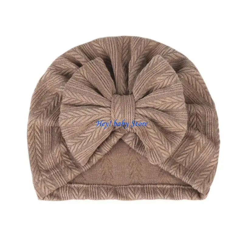 Soft Bow Baby Turban Hat – Unisex Newborn Girls & Boys