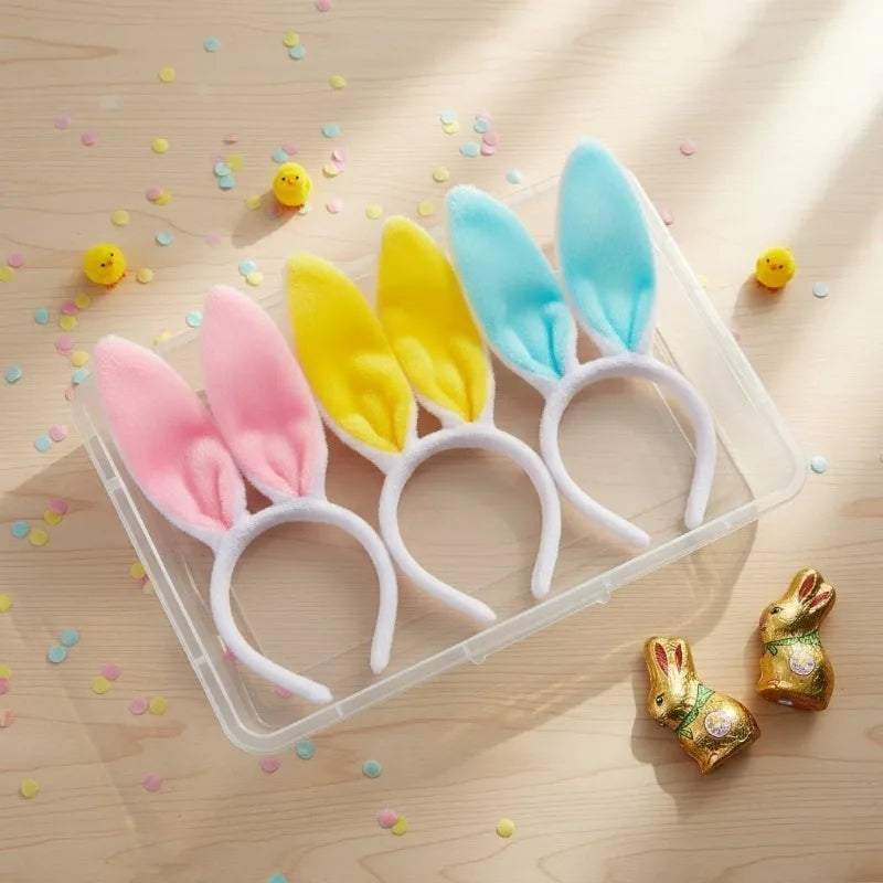 Plush Bunny Ears Headband – Easter Cosplay Costume Hair