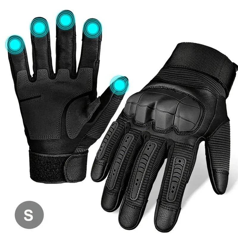 1 Pair Motorcycle Cycling Gloves For Men And Women, Touchscreen Tactical Fingerless Gloves For Work Outdoor Sport, Rock Climbing Peaceful Pleasures Health and Wellness black L