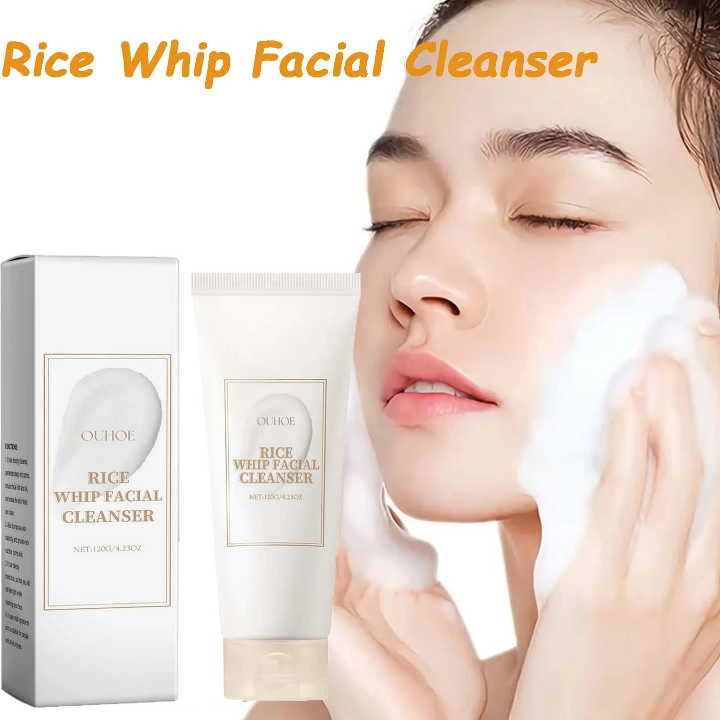 Rice Raw Pulp Foaming Facial Cleanser – Brighten & Hydrate