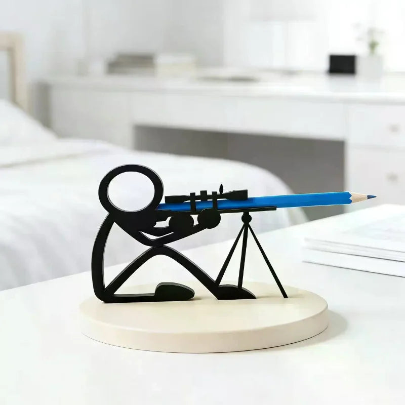 3D Printed Stick Figure Pencil Holder – Desk Organizer Gift