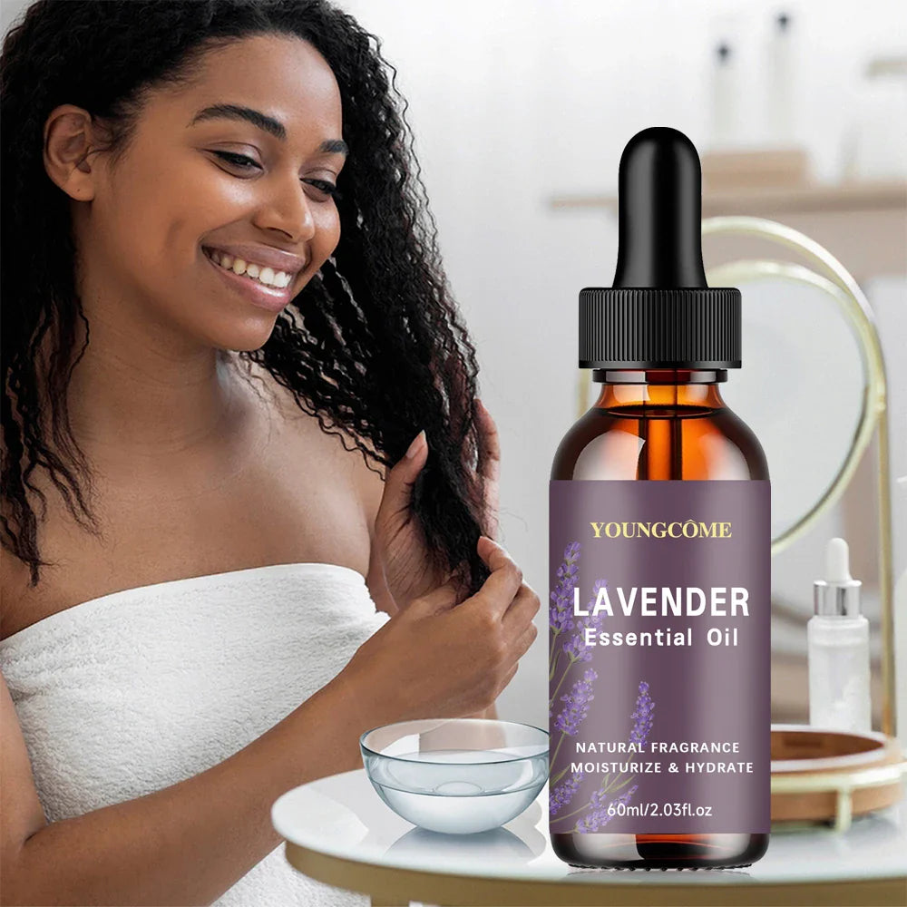 YOUNGCOME Organic Lavender Oil 40/60ml – Hair, Skin & Aromatherapy
