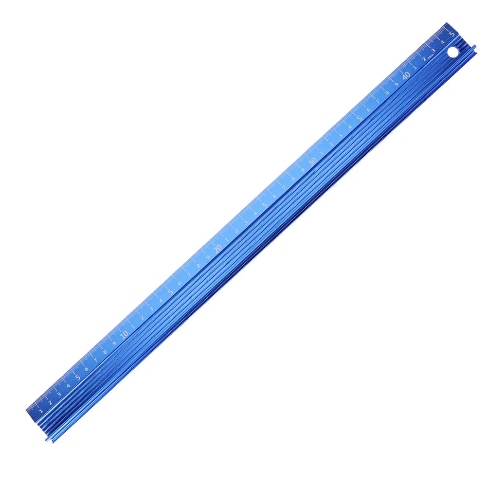 20CM 30CM 45CM 60CM Cutting Ruler Metal Craft Safety Ruler Non Slip Aluminum Alloy Multifunctional Protective Ruler Leather Tool Peaceful Pleasures Health and Wellness 450mm