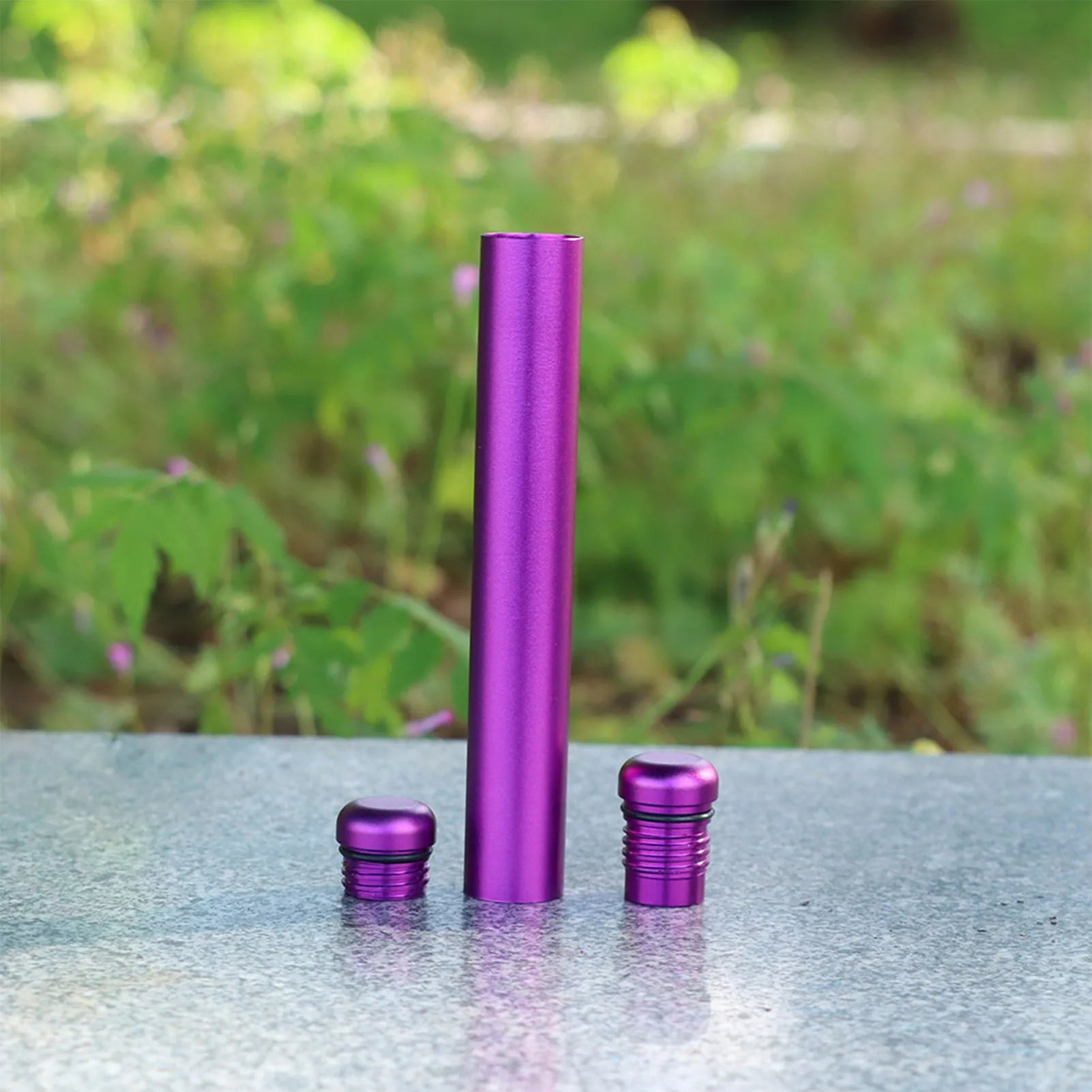 Aluminum Storage Tube Container Smell Proof Metal Tube Container Gift for Friends Family Members Peaceful Pleasures Health and Wellness