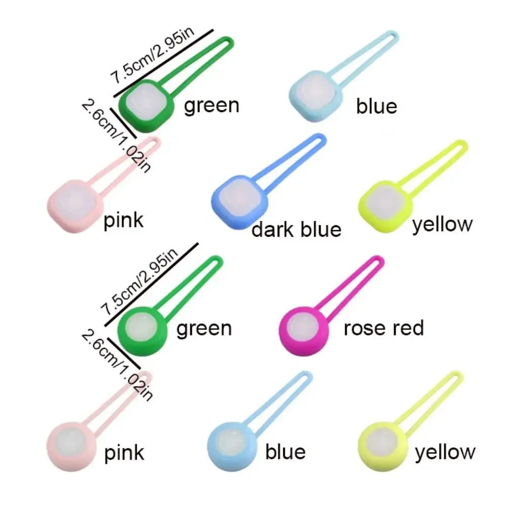 Waterproof LED Dog Collar Pendant | Silicone Night Safety Light