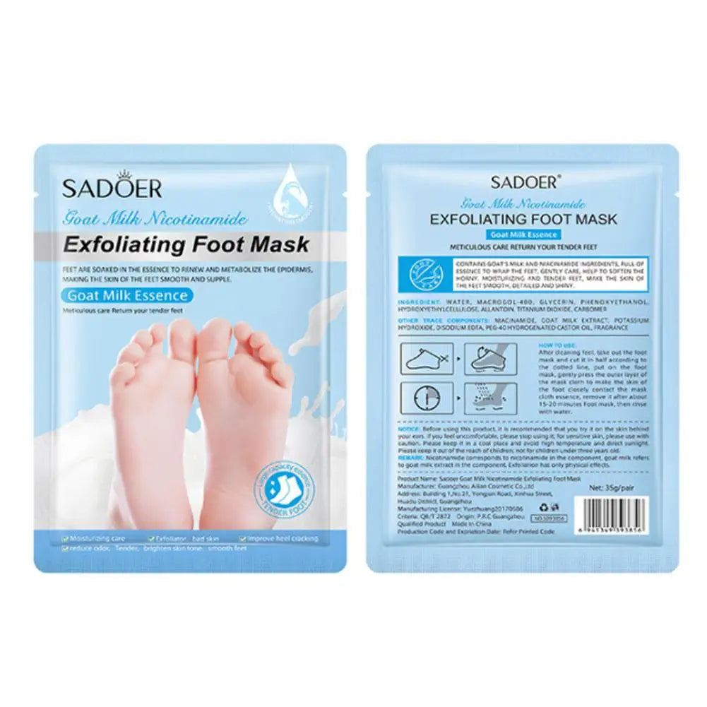1 Pair Exfoliating Feet Mask Exfoliating Foot Peel Mask Socks Pedicure Peeling Dead Skin Remover Feet Mask Peel Moisturizing Peaceful Pleasures Health and Wellness