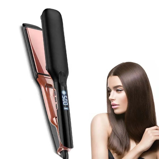 Far Infrared Negative Ions Ceramic Hair Straightener Rapid Heating Durable & Economical Adjustable Heat Settings Peaceful Pleasures Health and Wellness
