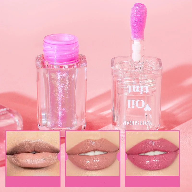 4 Color Clear Warm Change Pearl Lip Oil Moisturizing Nourishing Lip Gloss Lighten Lip Lines Lip Plumping Honey Peaceful Pleasures Health and Wellness