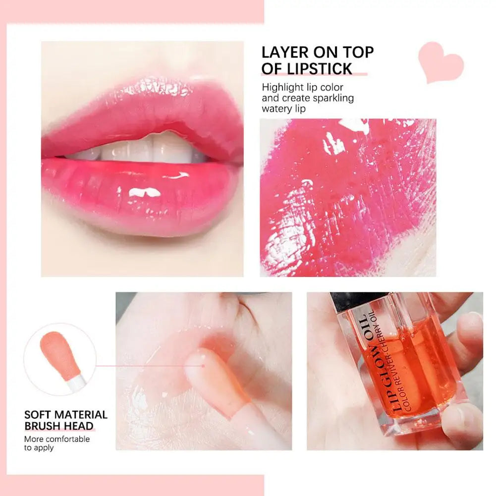 Crystal Jelly Lip Oil Gloss – Moisturizing, Plumping & Waterproof