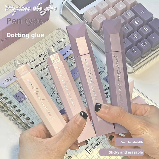 Gradient Double-sided Dot Adhesive Seamless Tape Pen Photo Albums DIY Peaceful Pleasures Health and Wellness purple