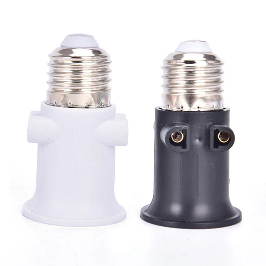PBT Fireproof E27 Lamp Holder Adapter Socket with EU Plug Lamp Socket Adapter Oasis Select