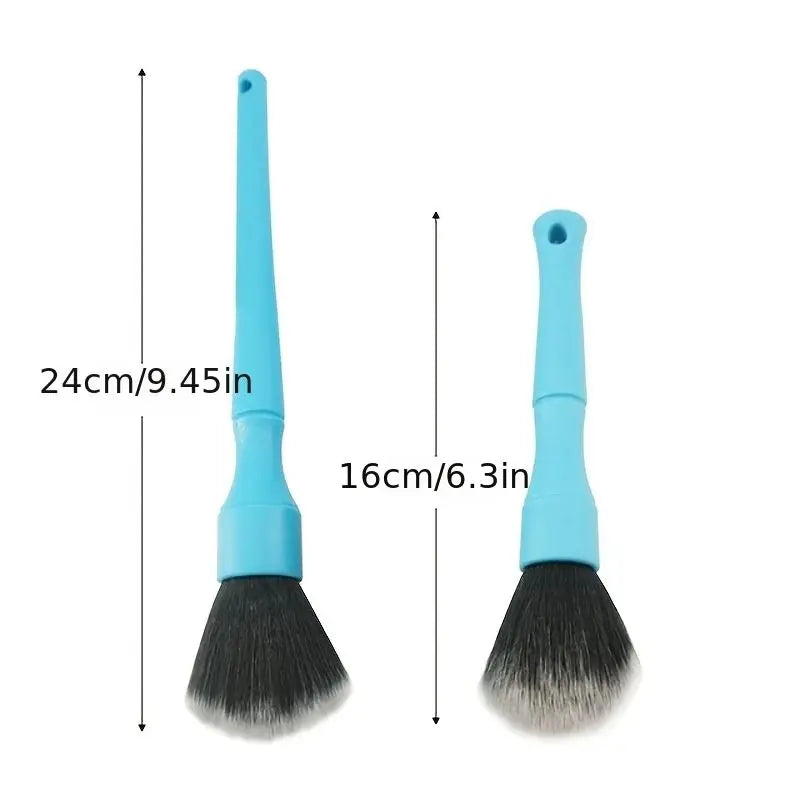 2 Pcs Car Interior Dust Sweeping Soft Brush Car Washing Tool Keyboard Gap Car Dust Brush out Trend Cleaning Brush Peaceful Pleasures Health and Wellness Blue
