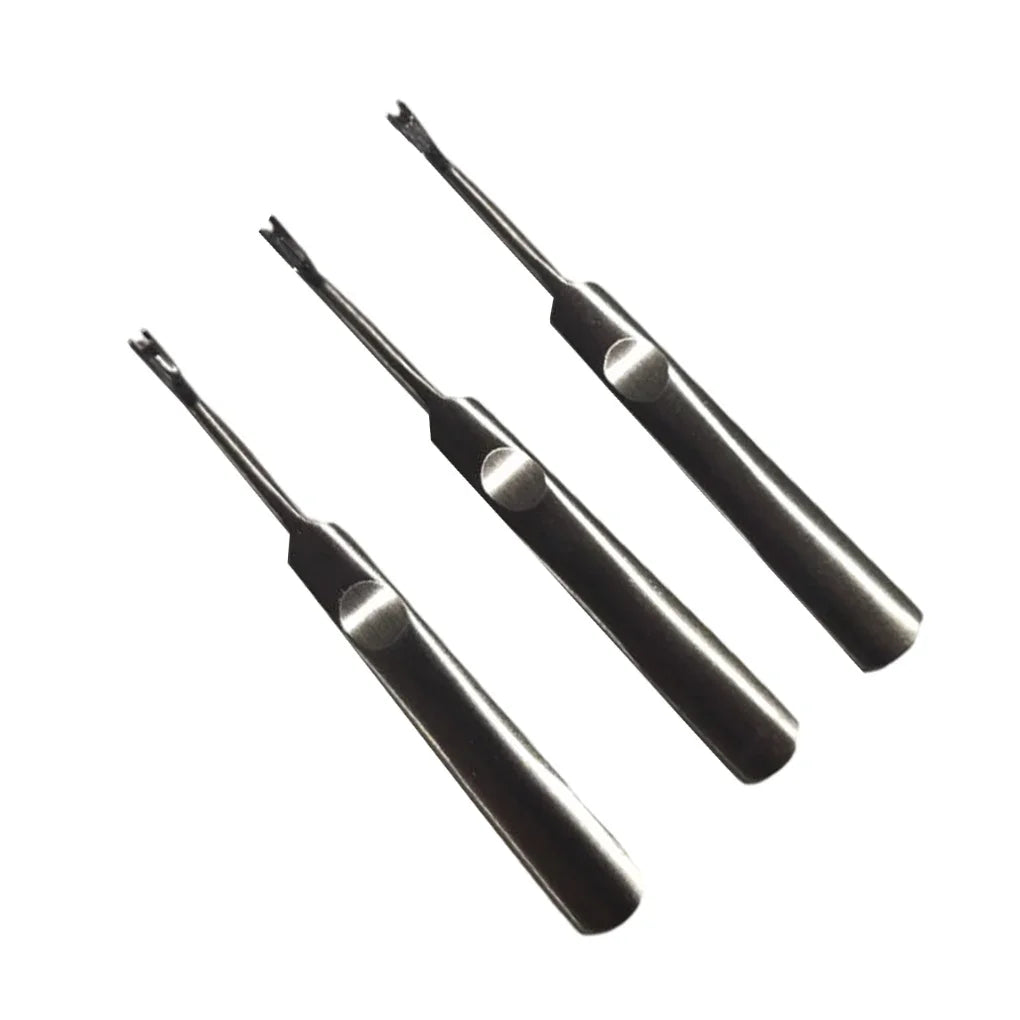 3-Piece Leather Groover Set – U &amp; V Shape DIY Leathercraft Tools