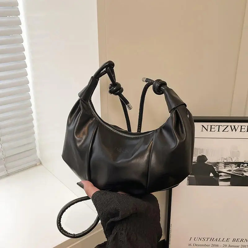 Women's PU Leather Crossbody Bag – Chain Shoulder Evening Purse