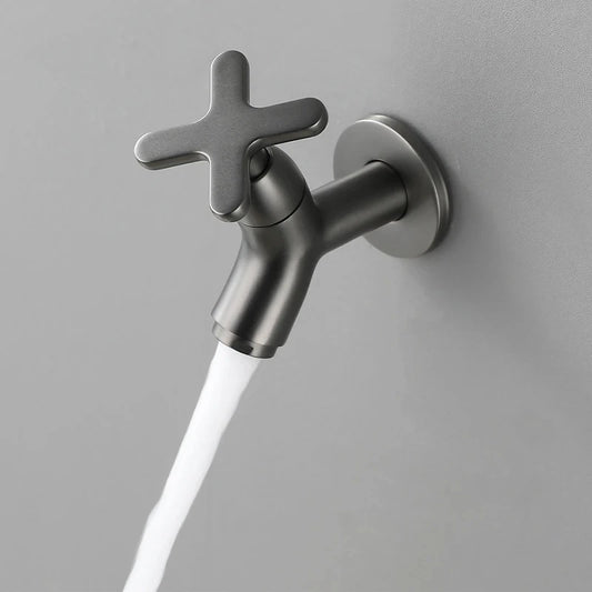 Wall Mount Brass Basin Faucet | Single Cold Water Tap Basin Wall Faucet Peaceful Pleasures Health and Wellness