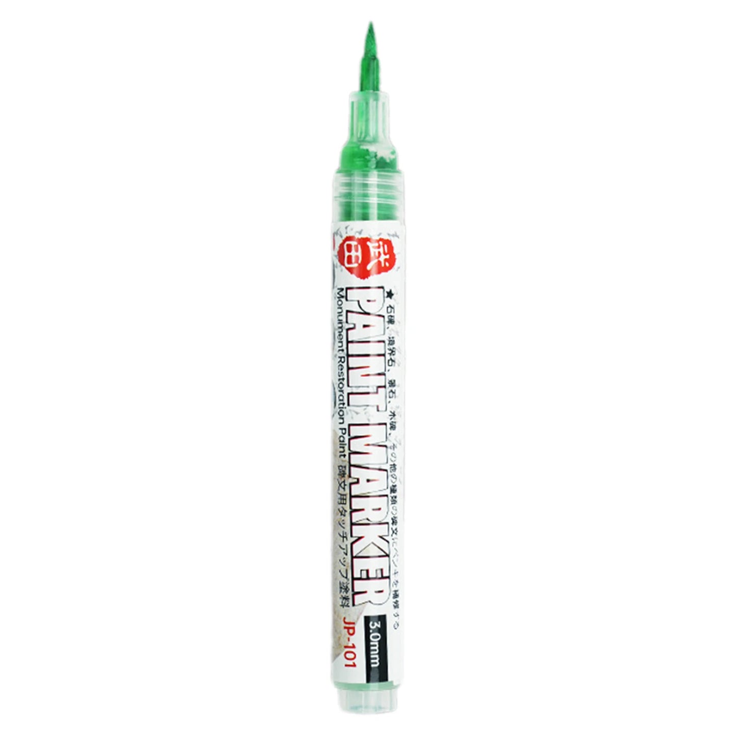Tombstone Inscription Touch-Up Pen,Fast-Drying & Smudge-Proof Non Fading Outdoor Marker Pen,Waterproof Rock Painting Marker Pen Peaceful Pleasures Health and Wellness Green Soft Head