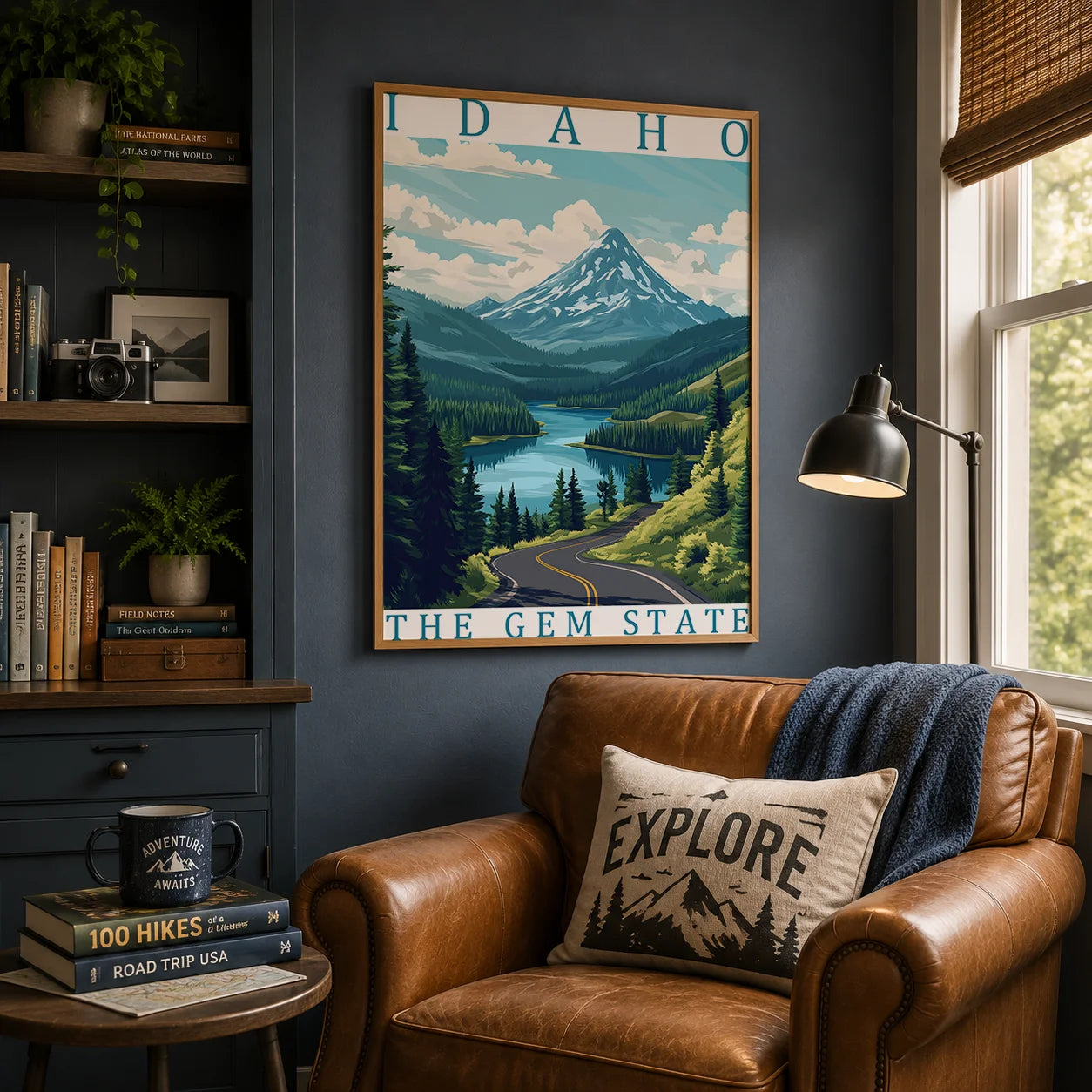 Nature Canvas Wall Art | Modern Landscape Poster Print Canvas Wall Art Peaceful Pleasures Health and Wellness