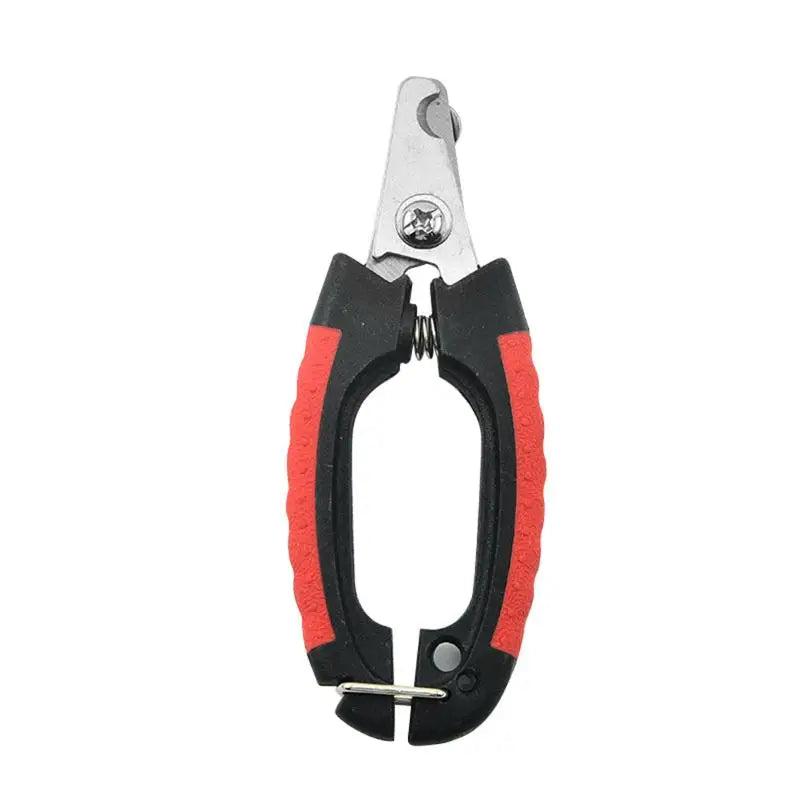 Professional Stainless Steel Pet Nail Clipper – Dogs, Cats & Rabbits Pet Nail Clipper Peaceful Pleasures Health and Wellness black and red