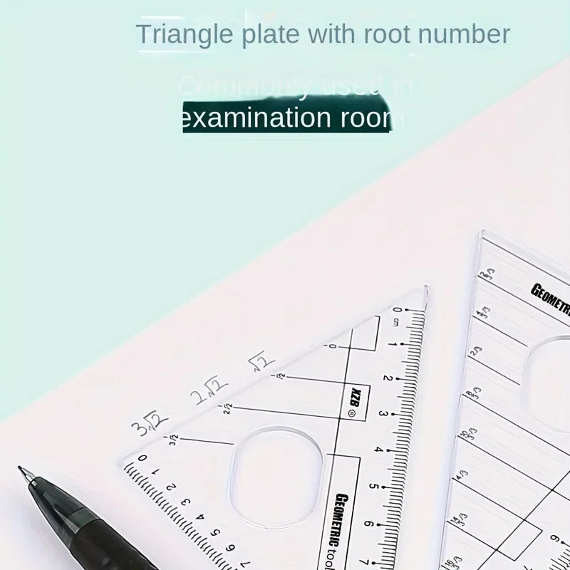 8-in-1 Math Geometry Kit – Compass, Ruler & Protractor