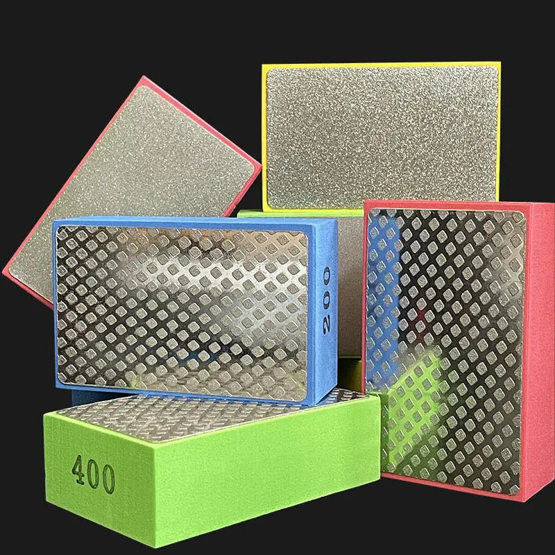 60/100/200/400# Diamond Hand Polishing Pads Tile Glass Abrasive Grinding Block Pad Stone Abrasive Sanding Disc Polisher Tool Peaceful Pleasures Health and Wellness
