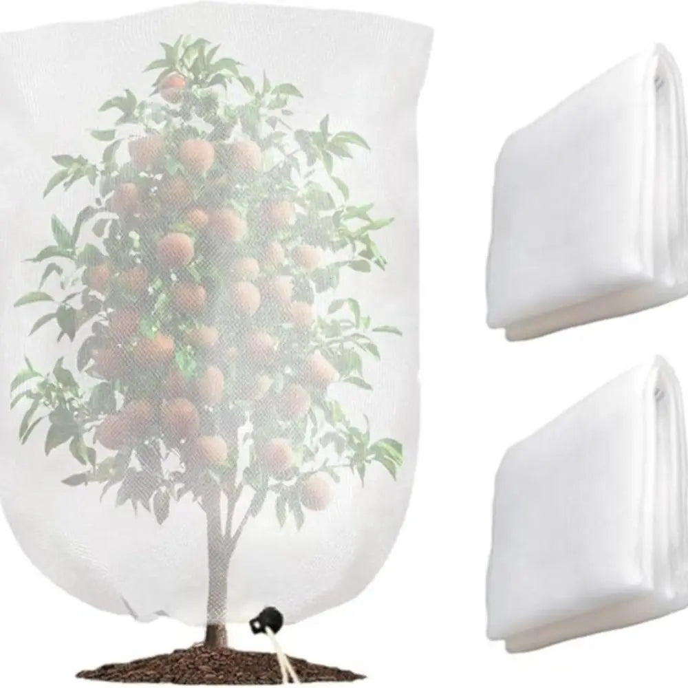 2-Pack Plant Insect & Bird Protection Net Bags | Drawstring Cover