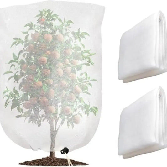 2-Pack Plant Insect & Bird Protection Net Bags | Drawstring Cover Garden Plant Netting Oasis Select