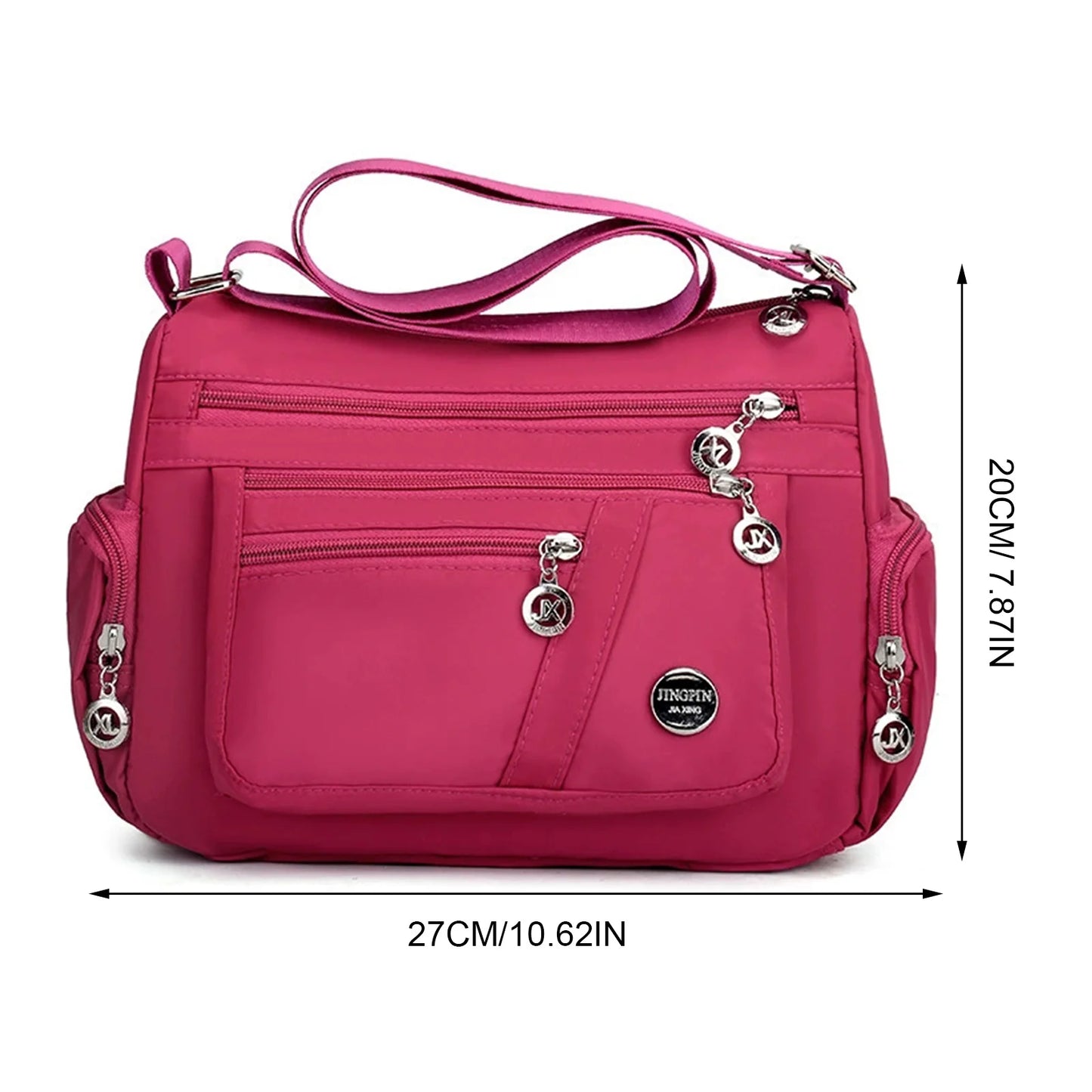 Women's Multi-Layer Shoulder Bag Large-capacity Shoulder Mobile Phone Bag for Shopping Dating Quick Out Peaceful Pleasures Health and Wellness