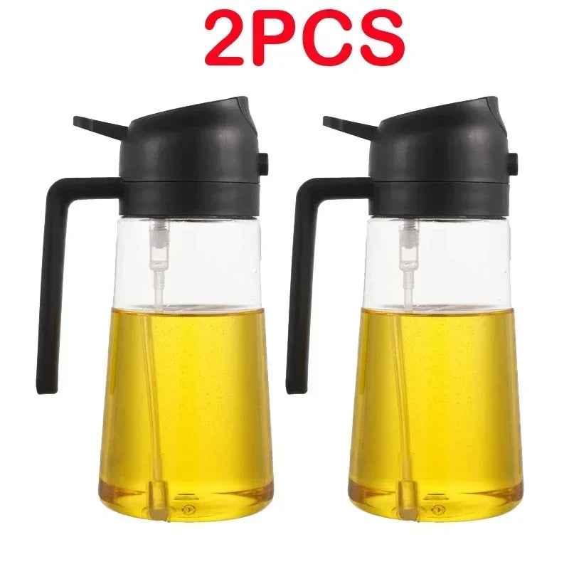 500ml Oil Spray Bottle for Kitchen, Air Fryer, BBQ & Camping