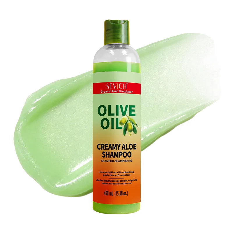 Olive Oil Shampoo 450ml Deep Cleansing Dandruff Removal Shampoo Oil Control Prevents Hair Breakage Scalp Cleansing Hair Care Peaceful Pleasures Health and Wellness Shampoo 450ml