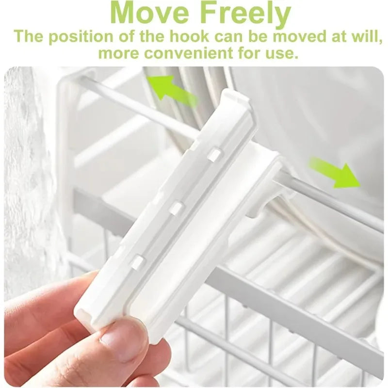 Adjustable Length Plastic Cup Holder Sink Dish Rack - Kitchen Bathroom Organizer for Cup Mug Bottle Drying Drainer Space Saver Peaceful Pleasures Health and Wellness