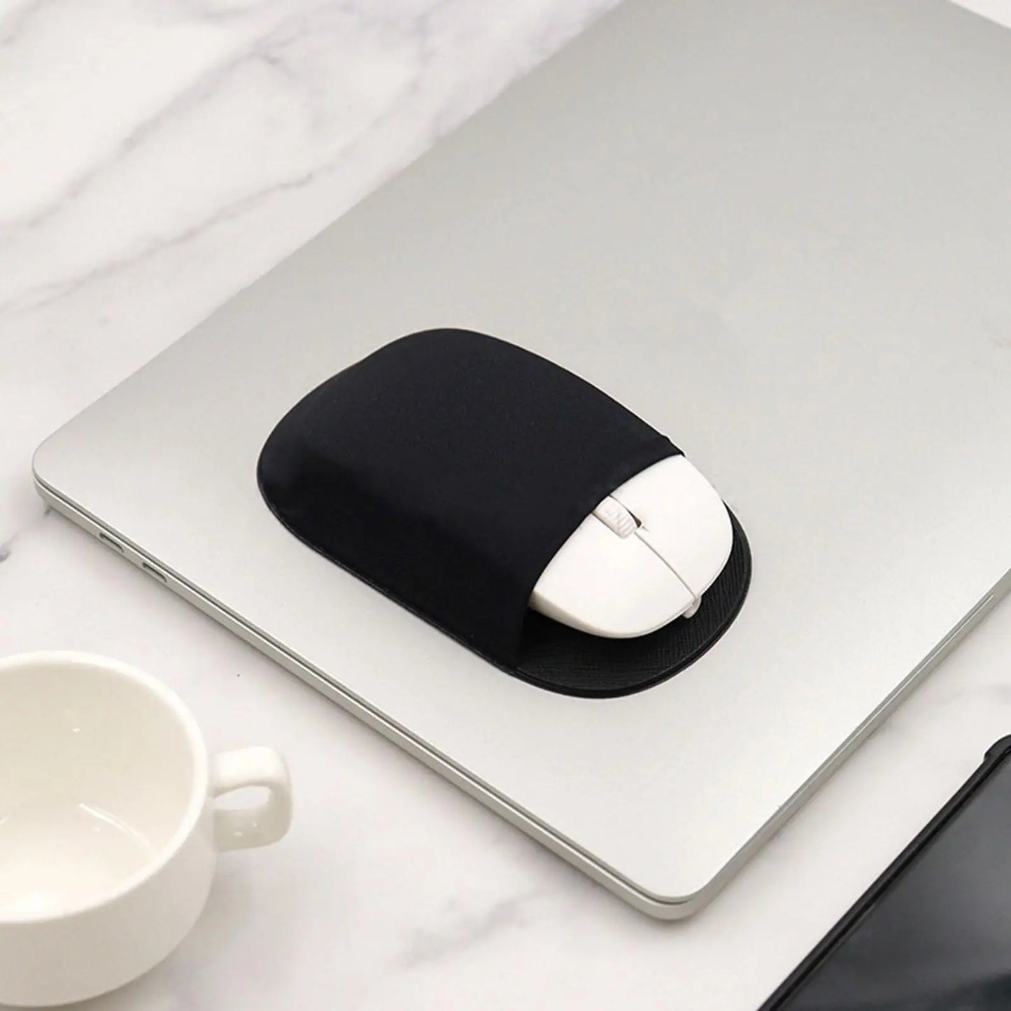 Reusable Adhesive Mouse Pouch For Laptop, Universal Stick-On Wireless Mouse Holder For MacBook, Tablet, No Glue Residues Peaceful Pleasures Health and Wellness