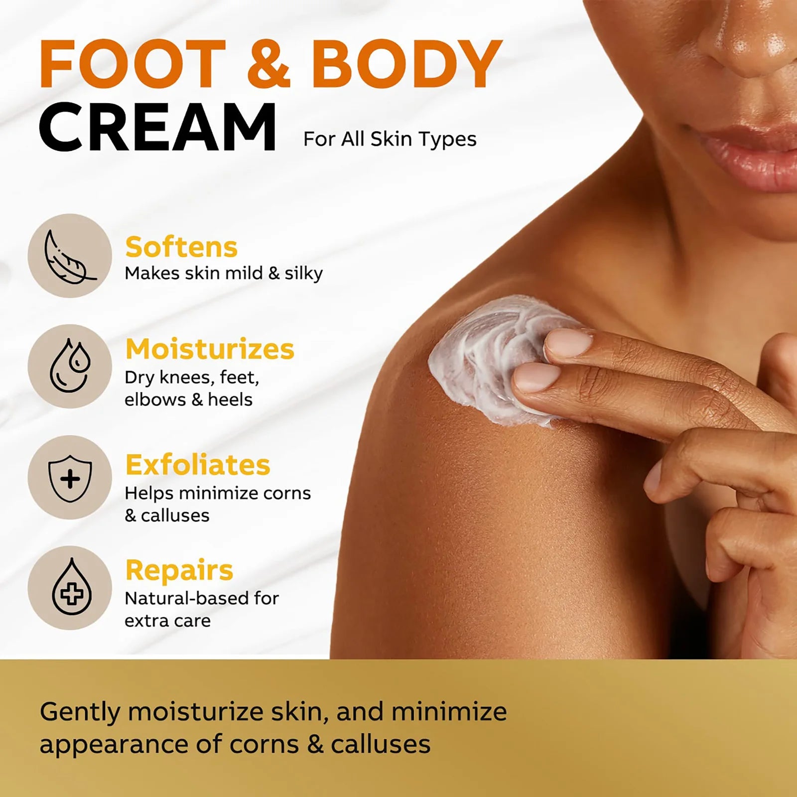 Urea Cream 40 Percent for Feet, Urea Foot Cream for Dry Cracked Heels Feet Knees Elbows, 40% Urea Foot Repair Lotion with 2% Peaceful Pleasures Health and Wellness
