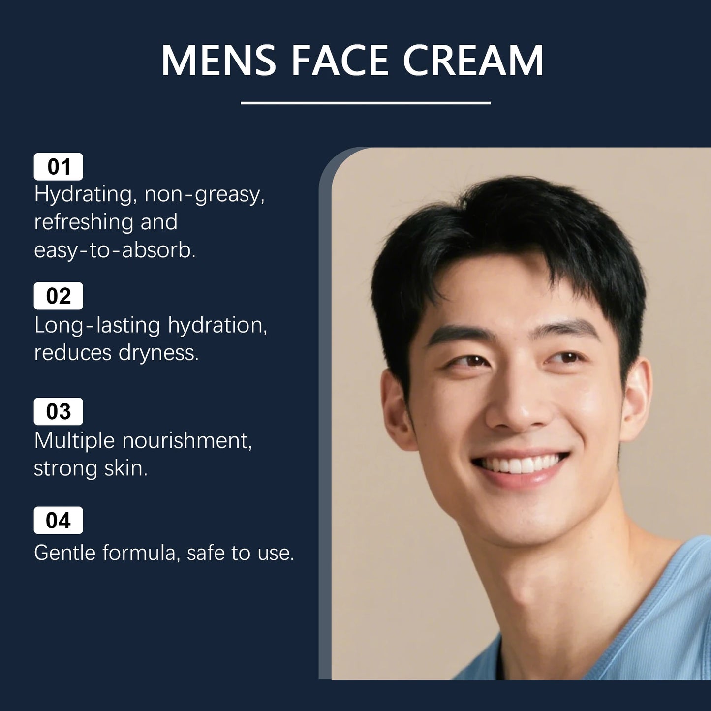 East Moon Men's Deep Moisturizing Face Cream | Aftershave & Eye