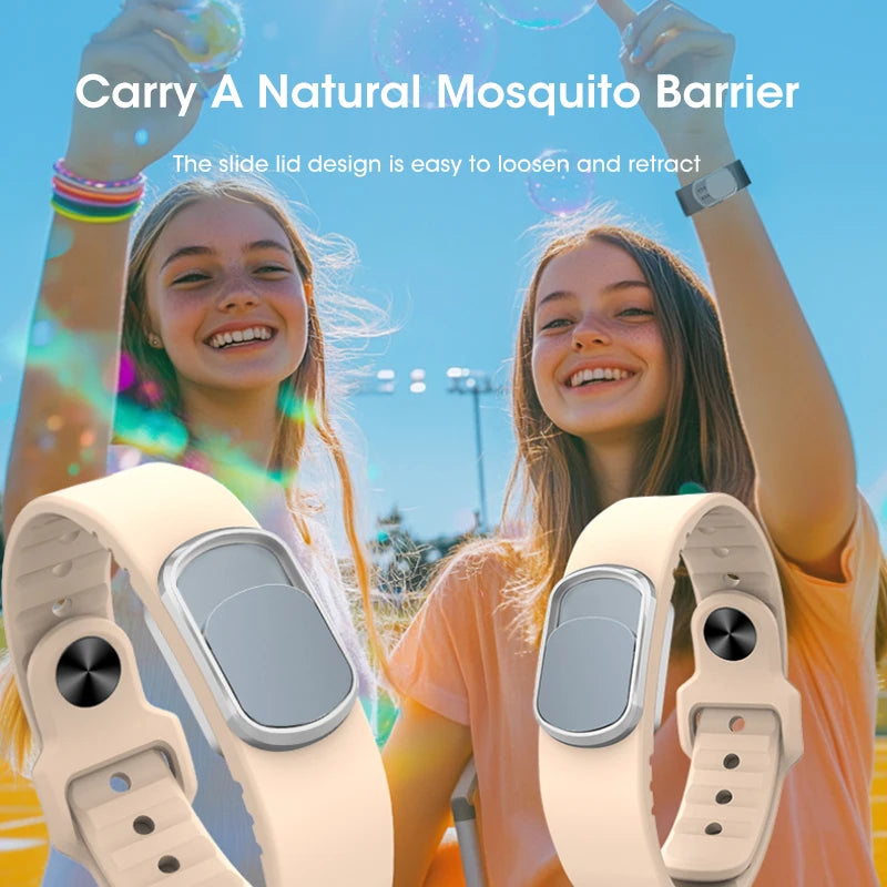Mosquito Repellent Bracelet Natural Plant Essential Oil Material Non-Toxic for Kids Adults Sports Travel Outdoor Protection Peaceful Pleasures Health and Wellness